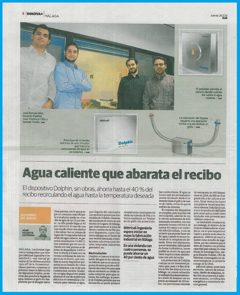 Métrica6 en Innova+ de el Diario Sur 26-12-2013