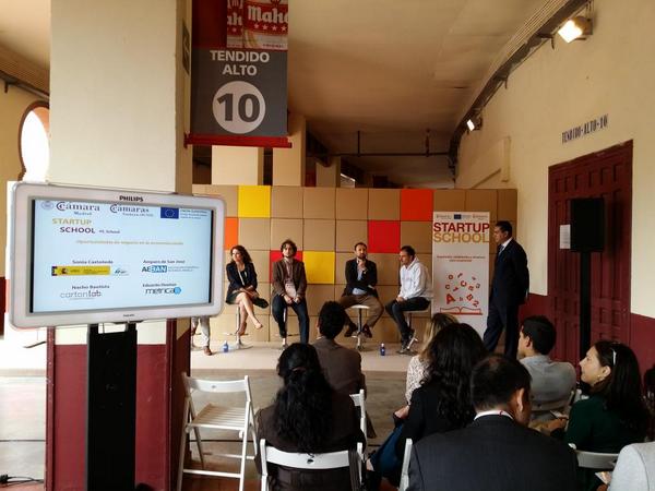 Mesa redonda en la Startup School organizada por la Cámara de Comercio de Málaga 2014 con Métrica6 como ponente en innovación y desarrollo de producto
