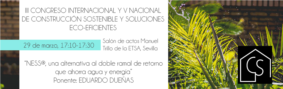 Imagen del CICSE2017 Congreso Internacional de la Construcción Sostenible y Eficiencia Energética donde Métrica6 presentó una ponencia sobre el dispositivo NESS