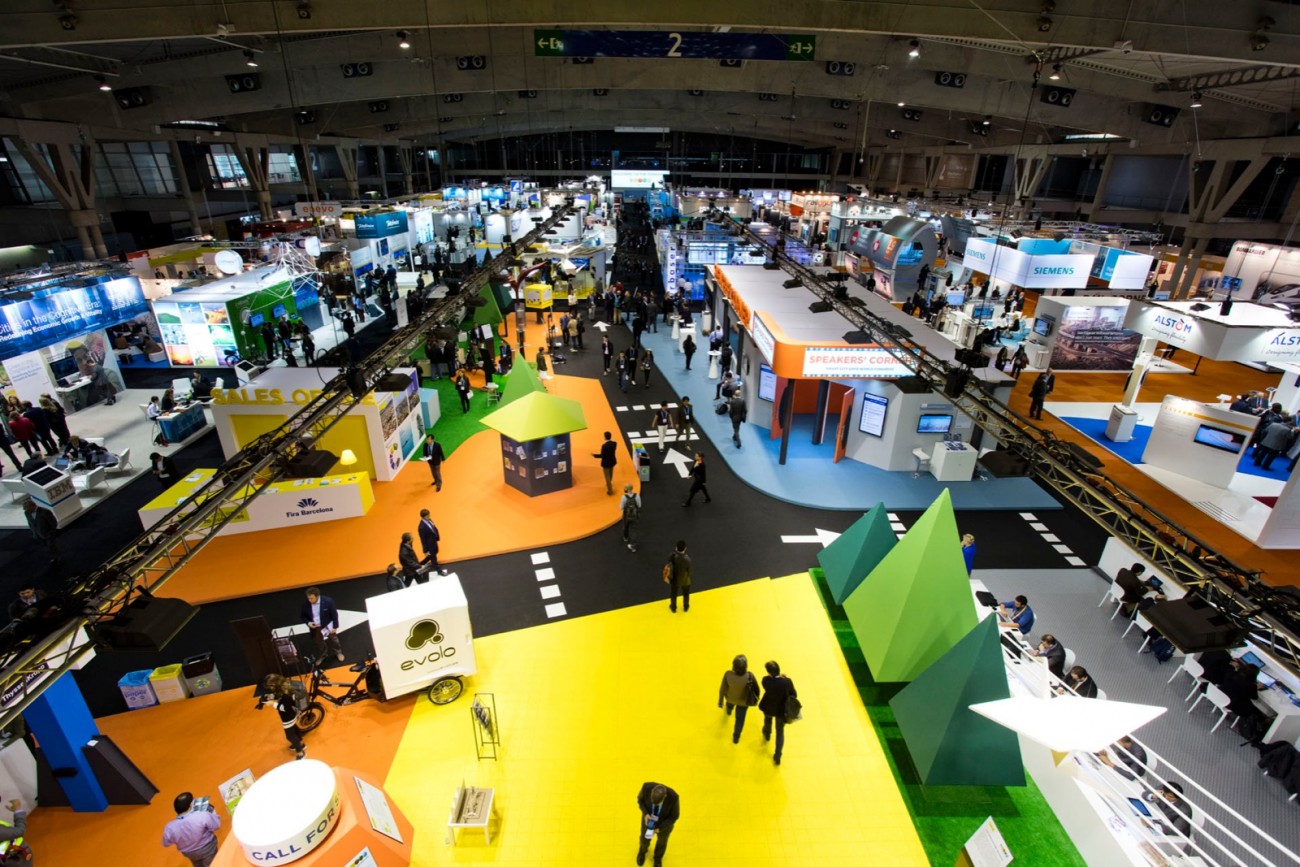 Banner de Métrica6 en el Smart City Expo World Congress 2019 con el plan de rehabilitación de viviendas con tecnología NESS – I+D+i para edificación eficiente