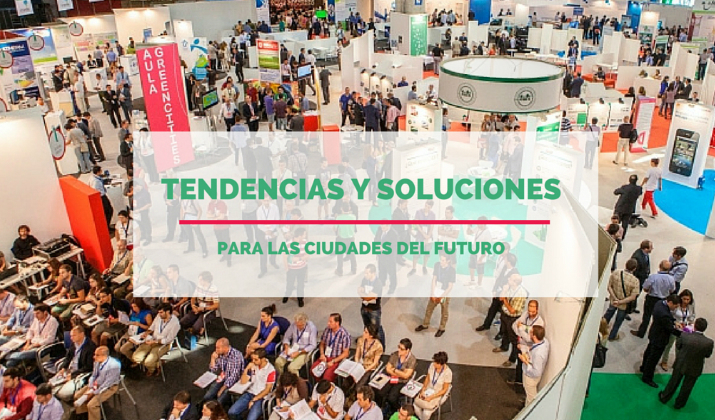 Stand de Métrica6 en el Foro Greencities 2015 mostrando la solución de innovación en smart city y eficiencia hídrica NESS